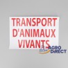 Autocollant "Transport d'animaux vivants"